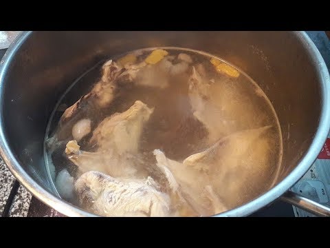 quy trình làm nước hầm gà